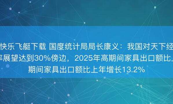 快乐飞艇下载 国度统计局局长康义：我国对天下经济增长的孝敬率展望达到30%傍边，2025年高期间家具出口额比上年增长13.2%