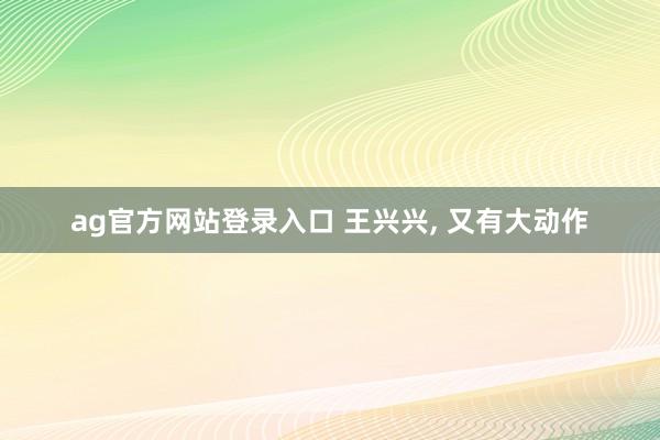 ag官方网站登录入口 王兴兴, 又有大动作